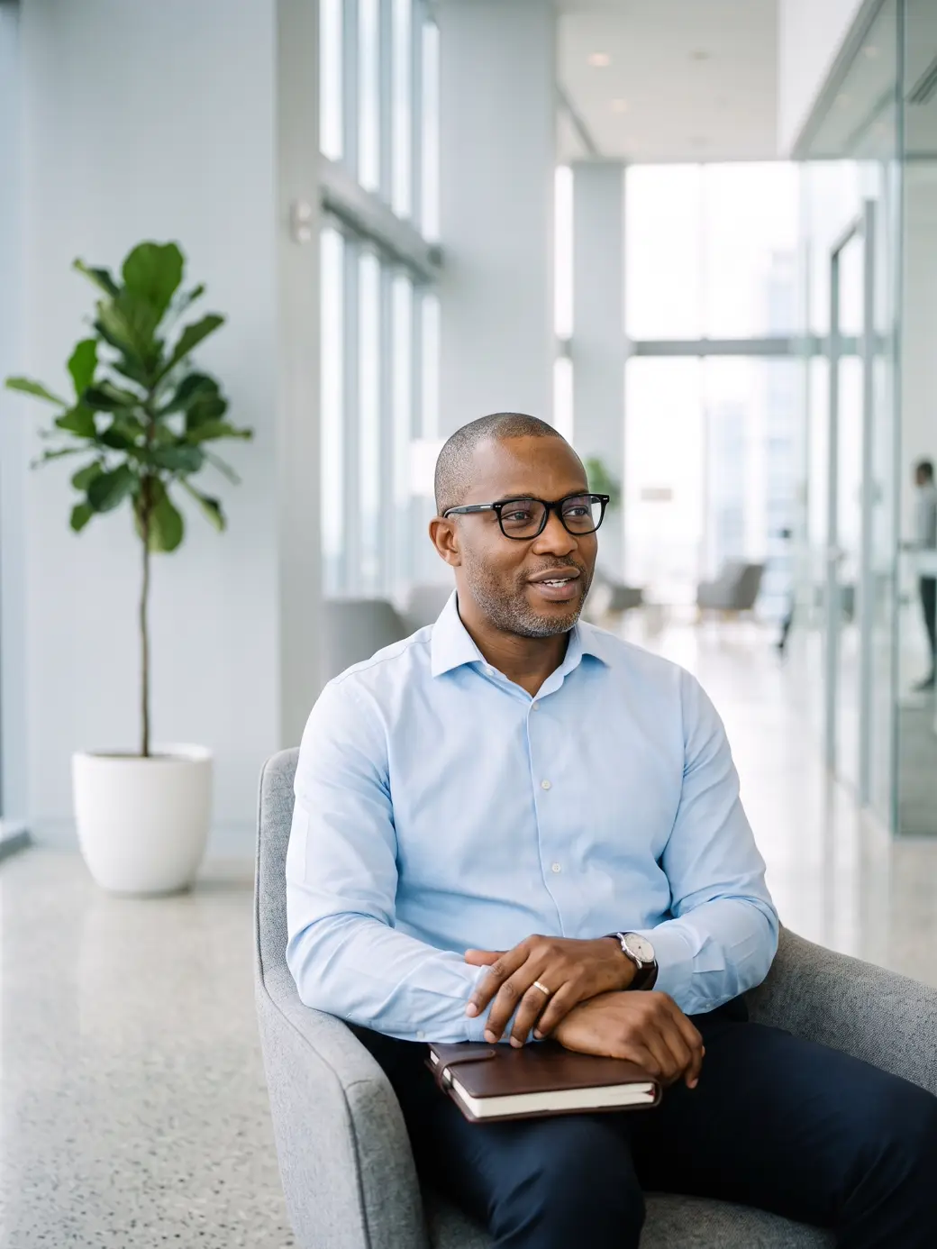 A provider with a client